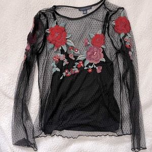 American Eagle sheer long sleeve